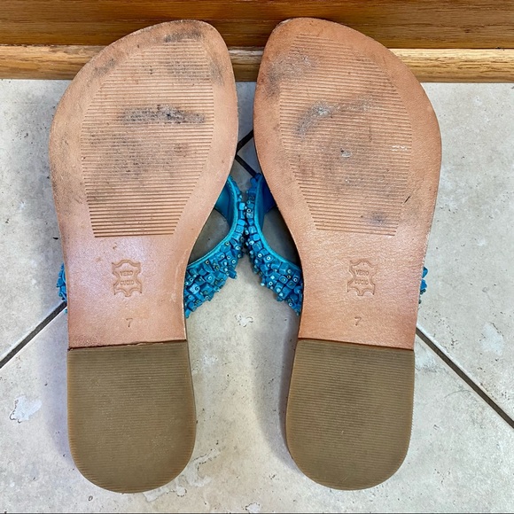 Skemo Leather Shell Beaded Sandal | 7 - Picture 4 of 4